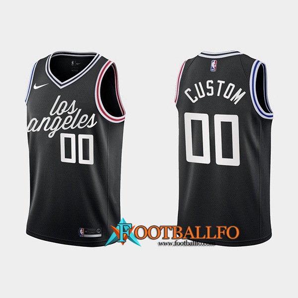 Camisetas Los Angeles Clippers (CUSTOM #00) 2022/23 Negro