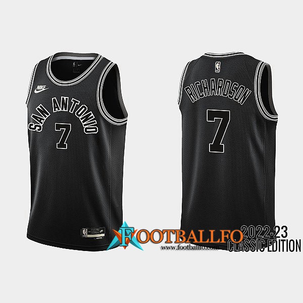 Camisetas San Antonio Spurs (RICHARDSON#7) 2022/23 Negro