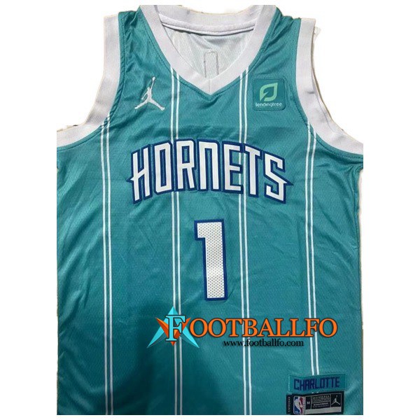 Camisetas Charlotte Hornets (BALL #1) 2022/23 Azul Claro