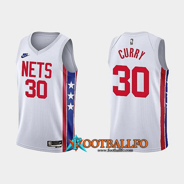 Camisetas Brooklyn Nets (CURRY #30) 2022/23 Blanco