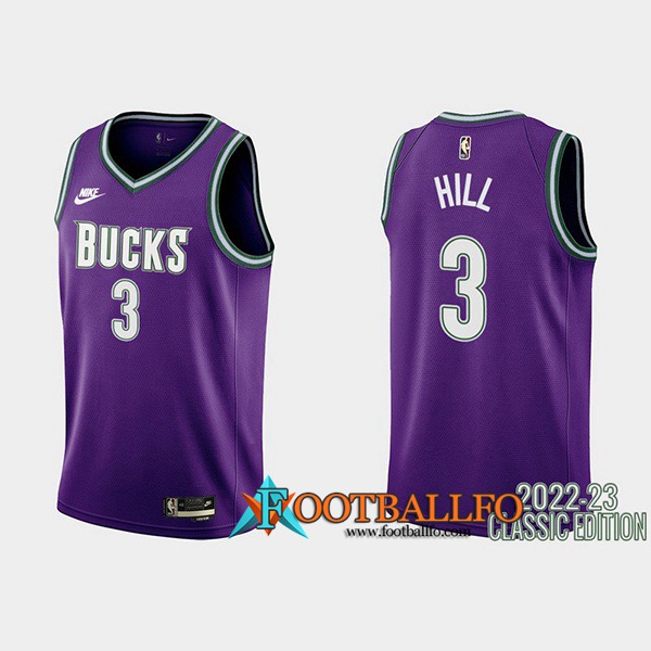 Camisetas Brooklyn Nets (HILL #3) 2022/23 Violeta