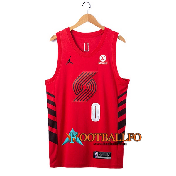 Camisetas Portland Trail Blazers (LILLARD #0) 2022/23 Rojo