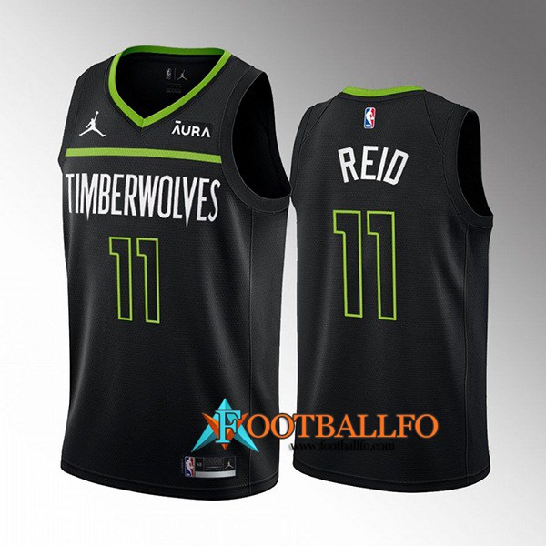 Camisetas Minnesota Timberwolves (REID #11) 2022/23 Negro