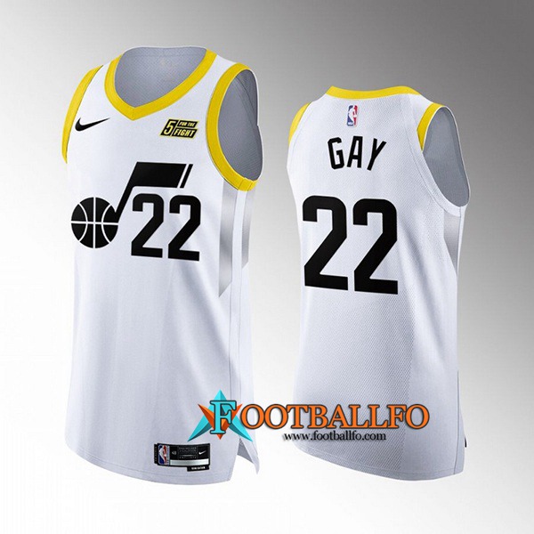 Camisetas Utah Jazz (GAY #22) 2022/23 Blanco