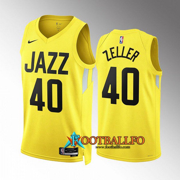 Camisetas Utah Jazz (ZELLER #40) 2022/23 Amarillo