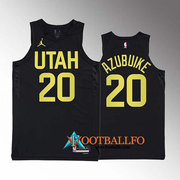 Camisetas Utah Jazz (AZUBUIKE #20) 2022/23 Negro