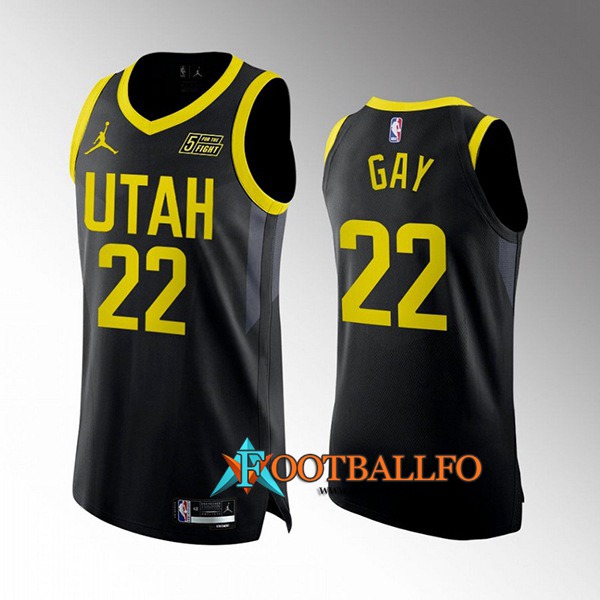 Camisetas Utah Jazz (GAY #22) 2022/23 Negro