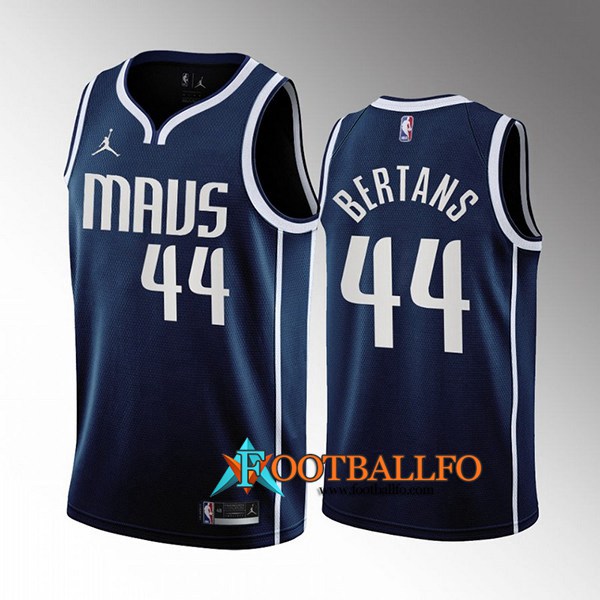 Camisetas Dallas Mavericks (BERTANS #44) 2022/23 Azul marino