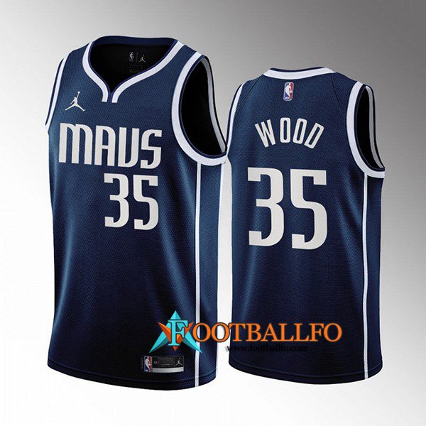 Camisetas Dallas Mavericks (WOOD #35) 2022/23 Azul marino