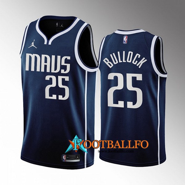 Camisetas Dallas Mavericks (BULLOCK #25) 2022/23 Azul marino