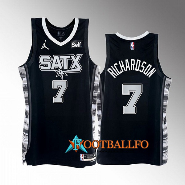 Camisetas San Antonio Spurs (RICHARDSON #7) 2022/23 Negro