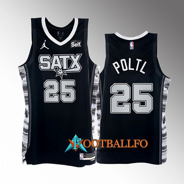 Camisetas San Antonio Spurs (POLTL #25) 2022/23 Negro
