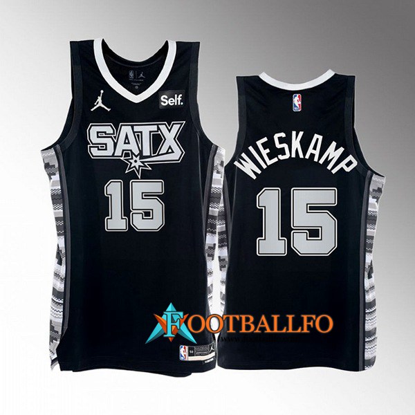 Camisetas San Antonio Spurs (WIESKAMP #15) 2022/23 Negro
