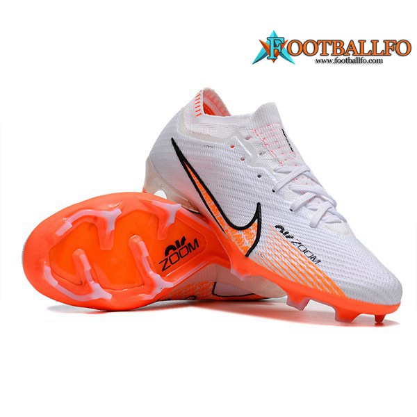 Nike Botas De Fútbol Air Zoom Mercurial Vapor XV Elite FG Blanco/Naranja