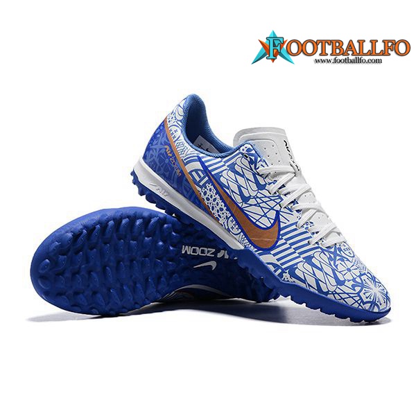 Nike Botas De Fútbol Air Zoom Mercurial Vapor- XV Academy TF Blanco/Azul