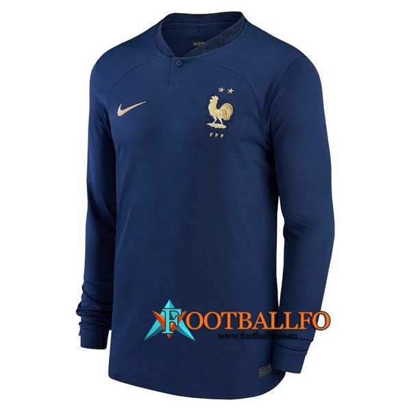 Nueva Camisetas De Futbol Francia Primera Manga Larga Copa Del Mundo 2022