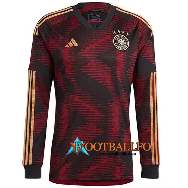 Nueva Camisetas De Futbol Alemania Segunda Manga Larga Copa Del Mundo 2022