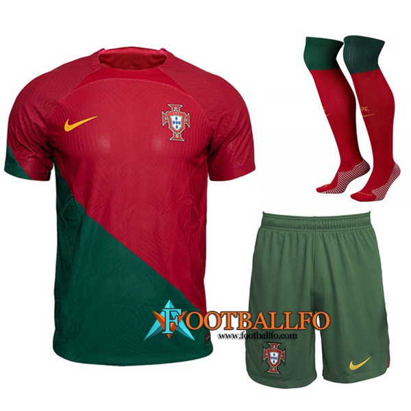 Camisetas De Futbol Portugal Primera (Cortos + Calcetines) 2022/2023