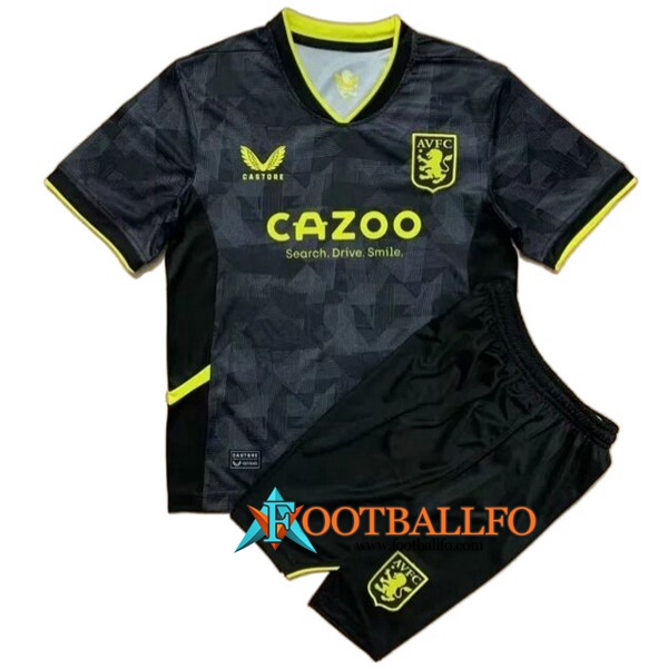 Nueva Camisetas De Futbol Aston Villa Ninos Tercera 2022/2023