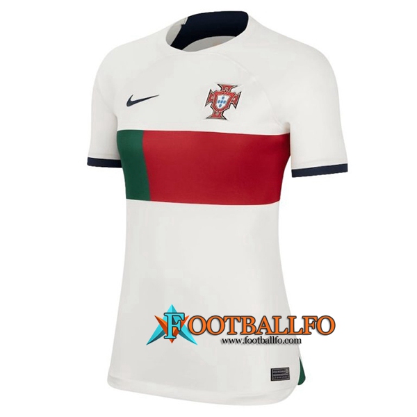 Camisetas De Futbol Portugal Mujer Segunda 2022/2023