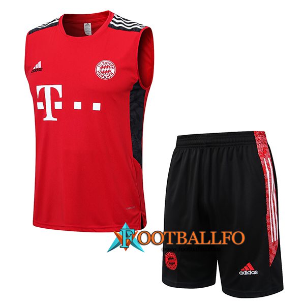 Camiseta Entrenamiento + Cortos Bayern Munich Rojo 2022/2023