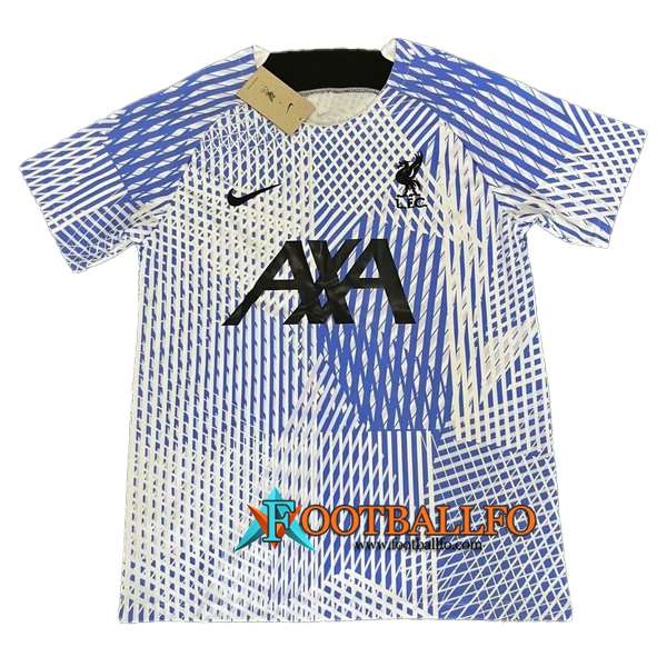 Camiseta Entrenamiento FC Liverpool Azul/Blanco 2022/2023