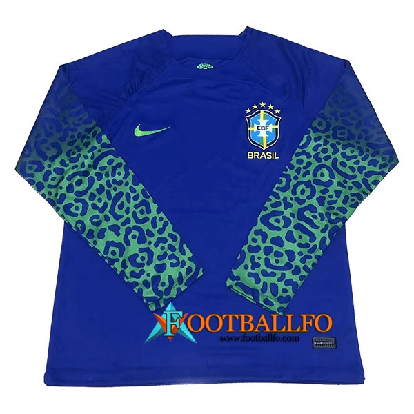Nueva Camiseta Equipo Nacional Brasil Segunda Manga Larga 2022/2023