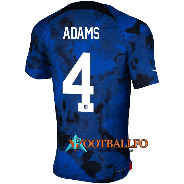 Camiseta Equipo Nacional Estados Unidos (ADAMS #4) 2022/2023 Segunda