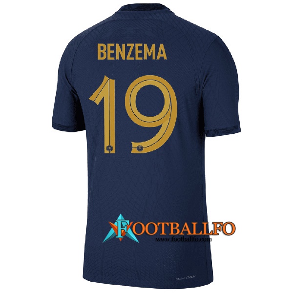 Camiseta Equipo Nacional Francia (BENZEMA #19) 2022/2023 Primera