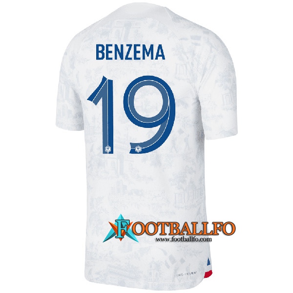 Camiseta Equipo Nacional Francia (BENZEMA #19) 2022/2023 Segunda