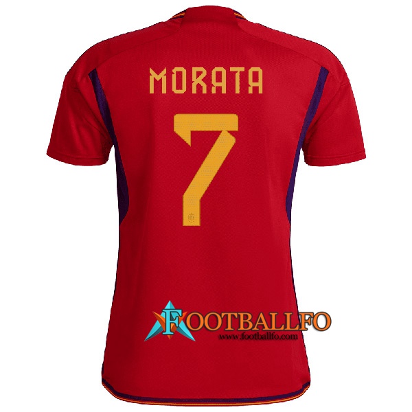 Camiseta Equipo Nacional España (MORATA #7) 2022/2023 Primera