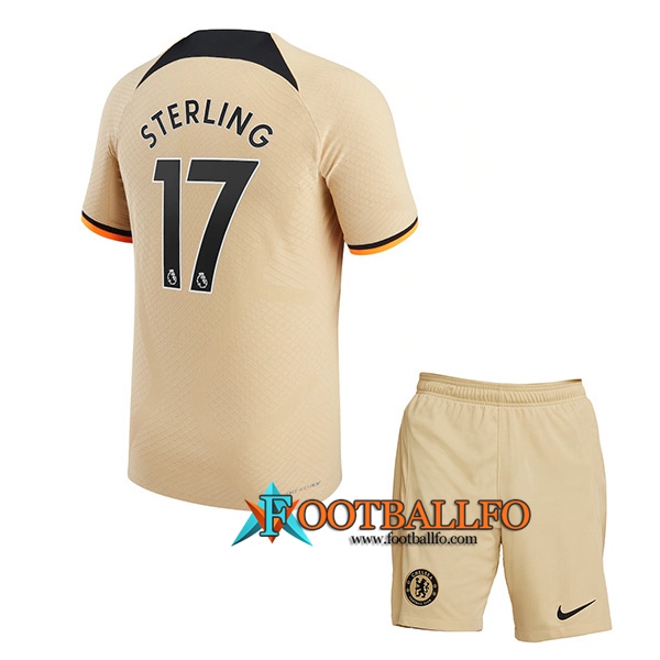 Camisetas De Futbol Chelsea (STERLING #17) Ninos Tercera 2022/2023
