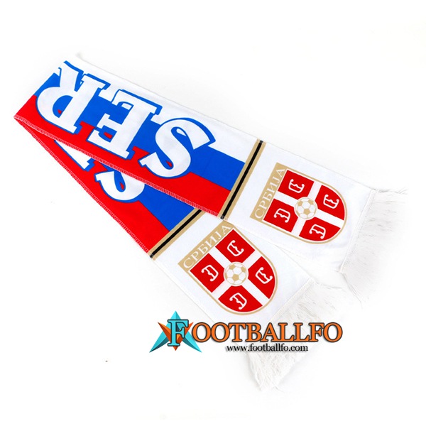 Nueva pañuelos Copa Del Mundo 2022 Serbie Blanco/Azul/Rojo