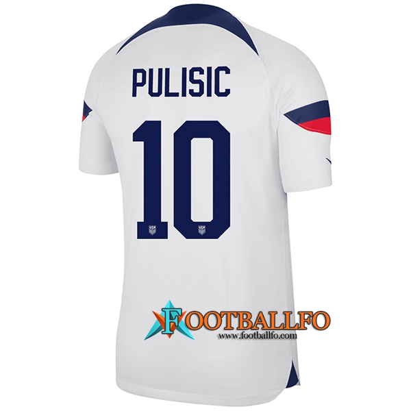 Camisetas De Futbol Estados Unidos (PULISIC #10) Copa Del Mundo 2022 Primera