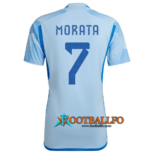 Camisetas De Futbol España (MORATA #7) Copa Del Mundo 2022 Segunda