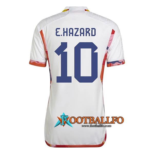 Camisetas De Futbol Bélgica (E.HAZARD #10) Copa Del Mundo 2022 Segunda