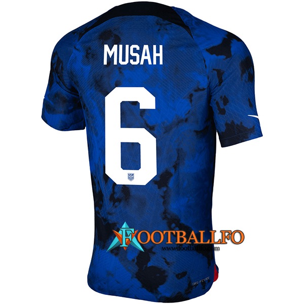 Camisetas De Futbol Estados Unidos (MUSAH #6) Copa Del Mundo 2022 Segunda