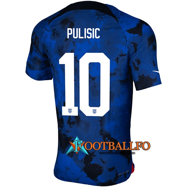 Camisetas De Futbol Estados Unidos (PULISIC #10) Copa Del Mundo 2022 Segunda