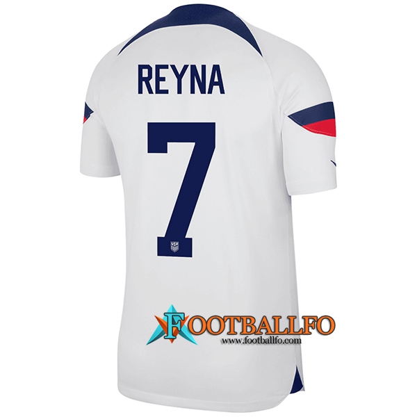 Camisetas De Futbol Estados Unidos (REYNA #7) Copa Del Mundo 2022 Primera