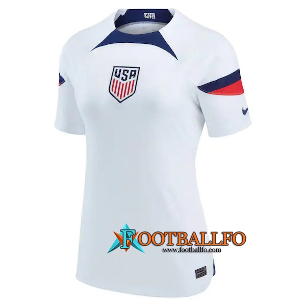 Camisetas De Futbol Estados Unidos Mujer Primera 2022/2023