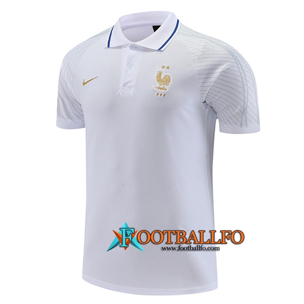Camiseta Polo Francia Blanco 2022/2023 -02