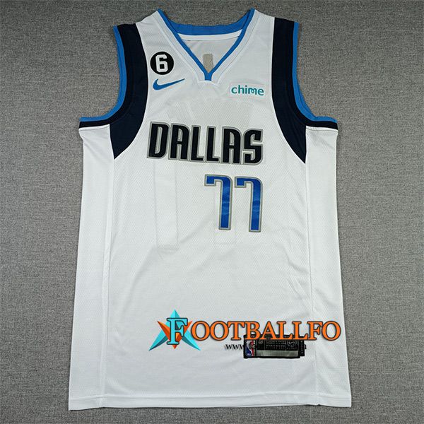 Camisetas Dallas Mavericks (DONCIC #77) 2022/23 Blanco