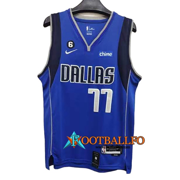 Camisetas Dallas Mavericks (DONCIC #77) 2022/23 Azul