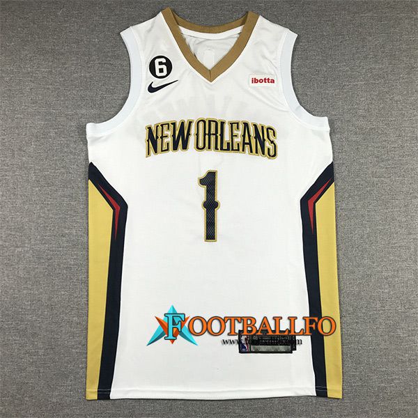 Camisetas New Orleans Pelicans (WILLIAMSON #1) 2022/23 Blanco