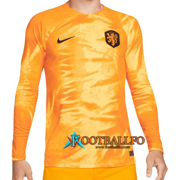 Nueva Camiseta Equipo Nacional Países Bajos Primera Manga Larga 2022/2023