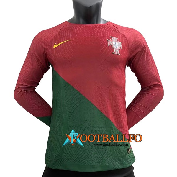 Nueva Camiseta Equipo Nacional Portugal Primera Manga Larga 2022/2023