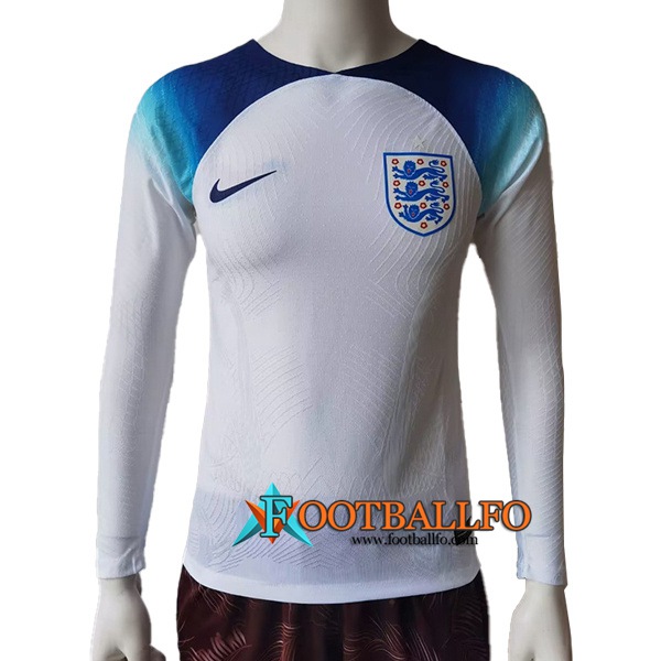 Camisetas De Futbol Inglaterra Primera Manga Larga Copa Del Mundo 2022