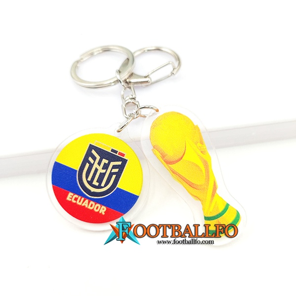 Nueva Titular de la clave Arrondir Copa Del Mundo 2022 + Ecuador Amarillo/Azul/Rojo