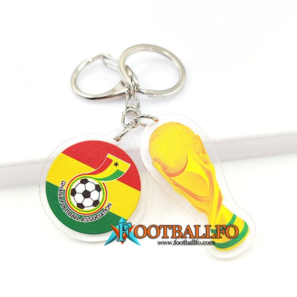 Nueva Titular de la clave Arrondir Copa Del Mundo 2022 + Ghana Rojo/Amarillo/Verde