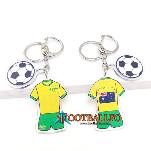 Nueva Titular de la clave futbol Copa Del Mundo 2022 Australia Amarillo/Verde